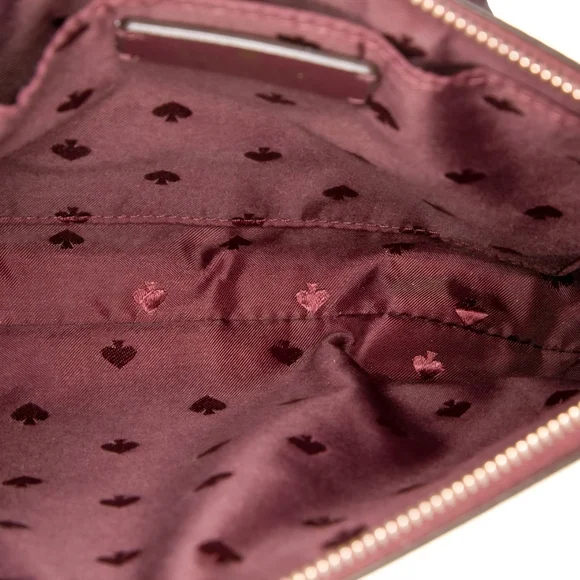 Kate Spade New York Burgundy Glitter Crossbody Bag W/ Gold Hardware (EUC)✨️💜✨️ - Picture 3 of 5